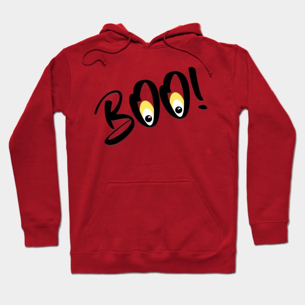 spooky Boo with eyes Hoodie by Hispaniola-Fineart